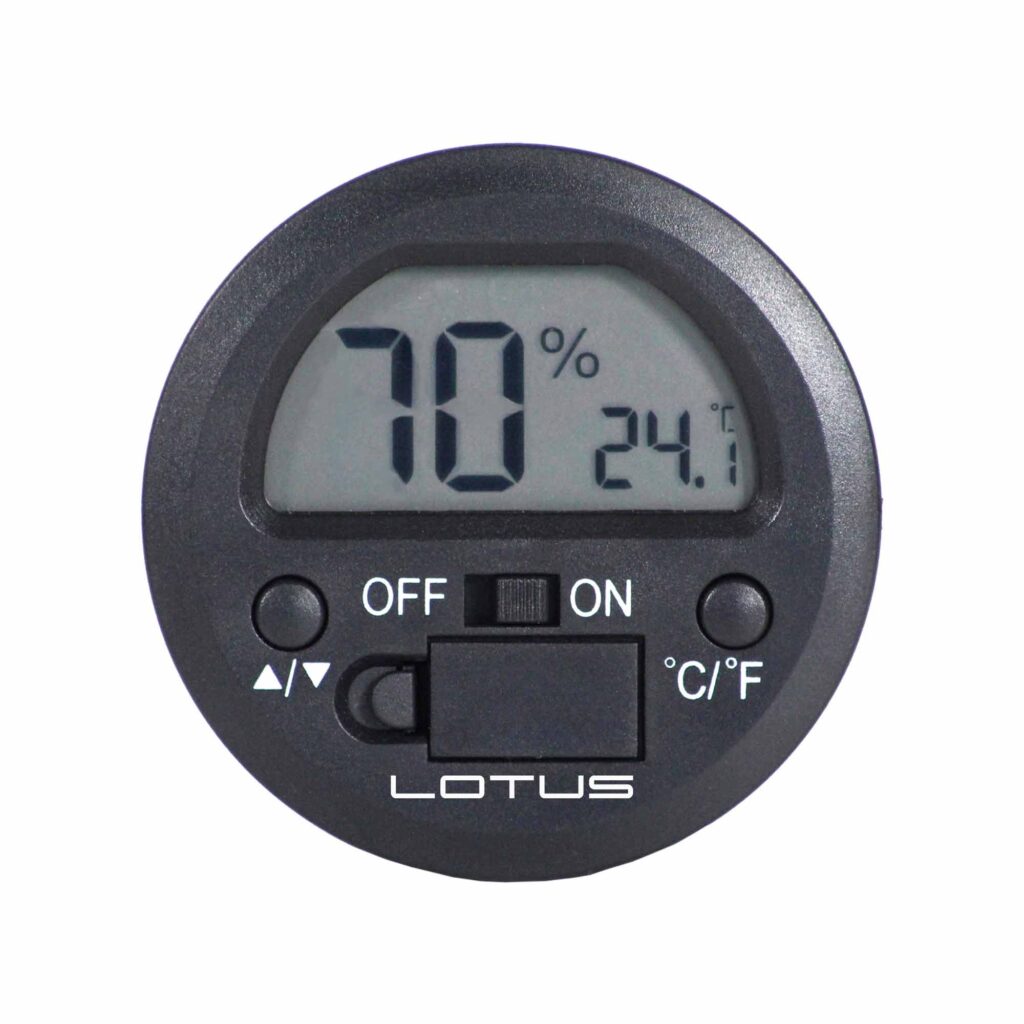 Hygrometer for Humidors Round Lotus, Vertigo, Landshark and Margaritaville Smoking Accessories
