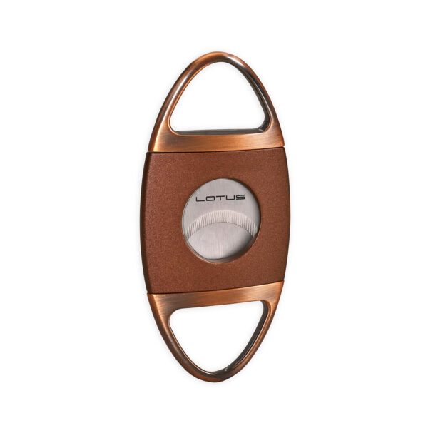 Jaws Serrated Cigar Cutter Metallic brown & polished gold