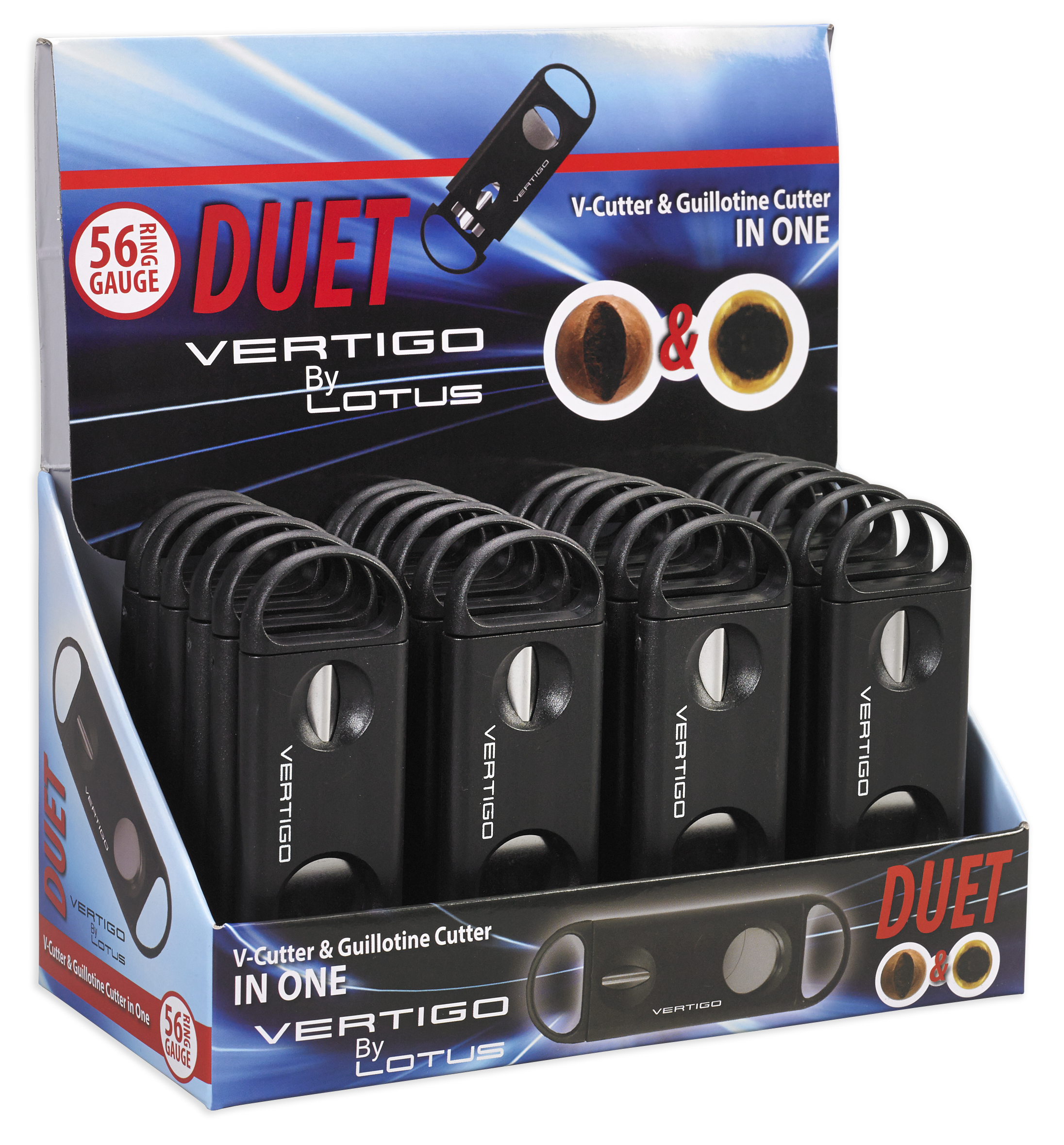 Duet Cigar Cutter by Vertigo Lotus Lighters