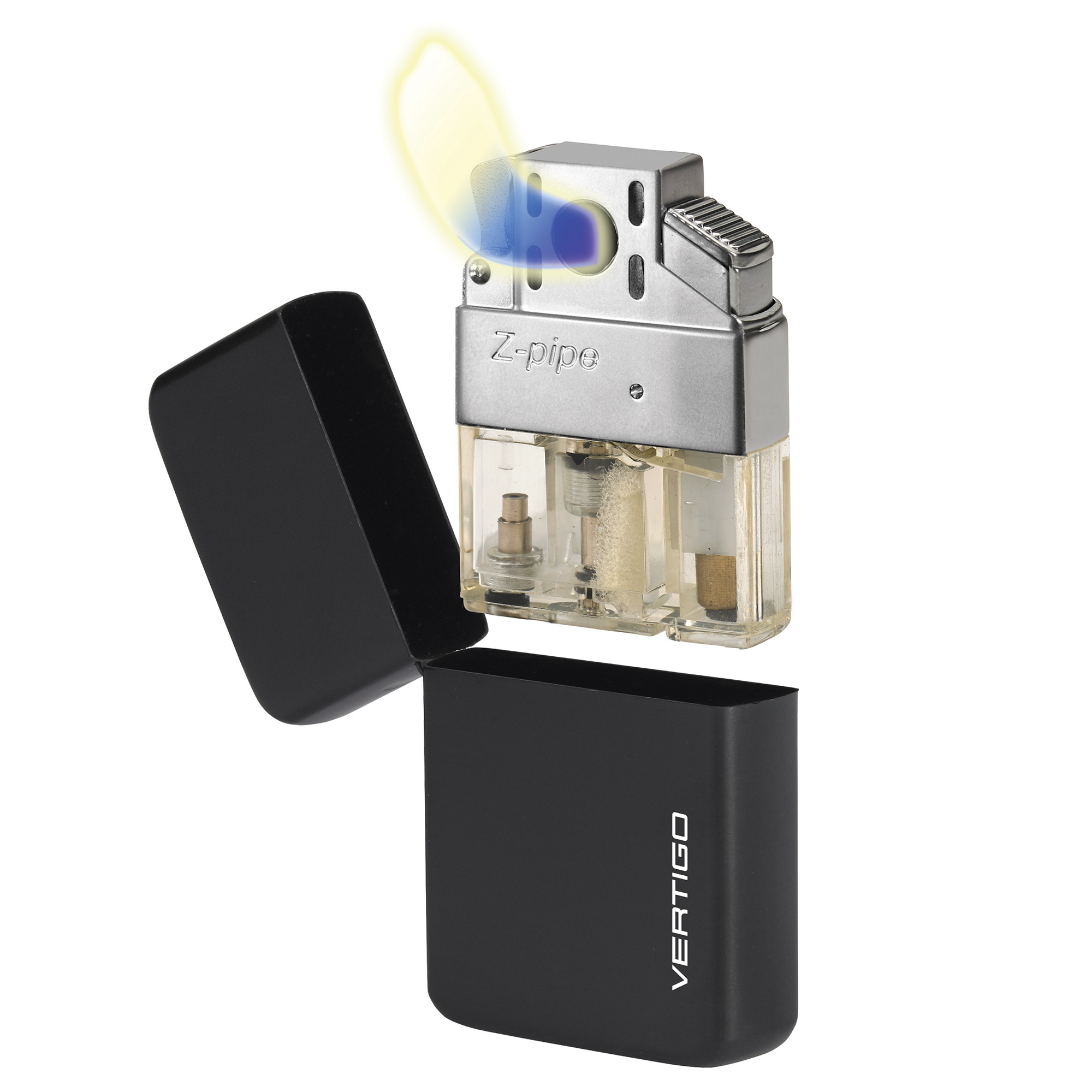 Vertigo Z-Plus Pipe Single Soft flame Replacement Insert Petrol Lighters 
