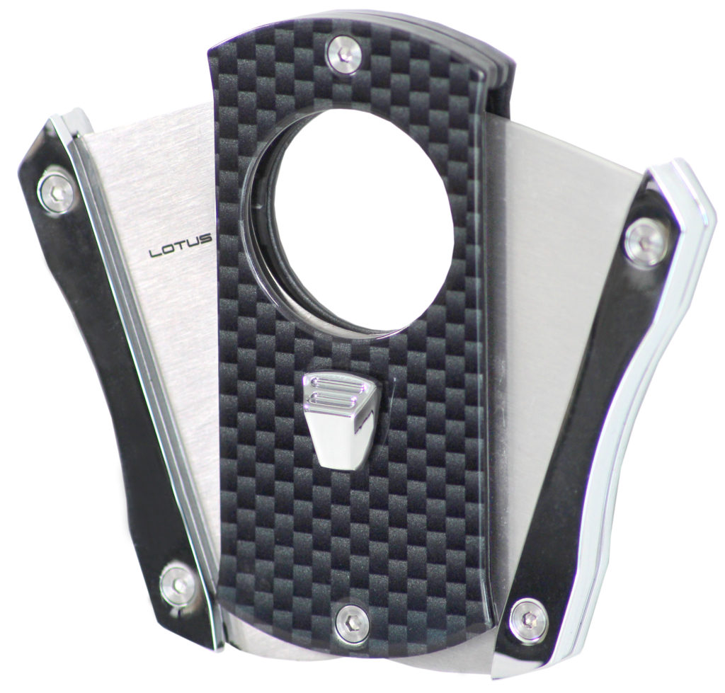 Deception Carbon Fiber Cigar Cutter Lotus Lighters